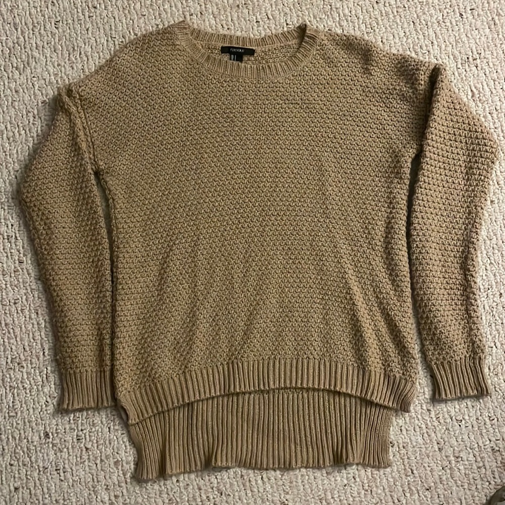 Forever21 Tan Sweater Size Small